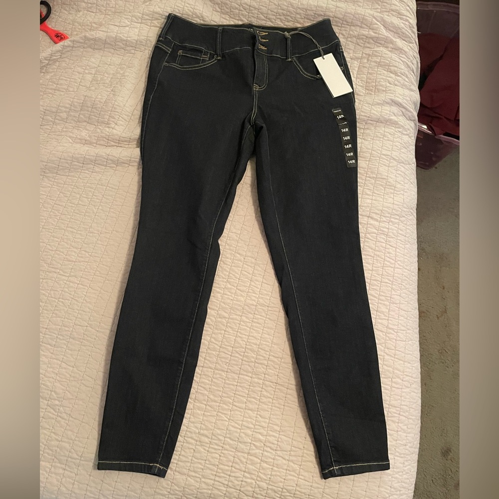 Torrid Jeggings dark blue denim size 14